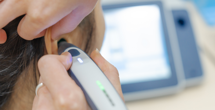 Caloric testing of the ear